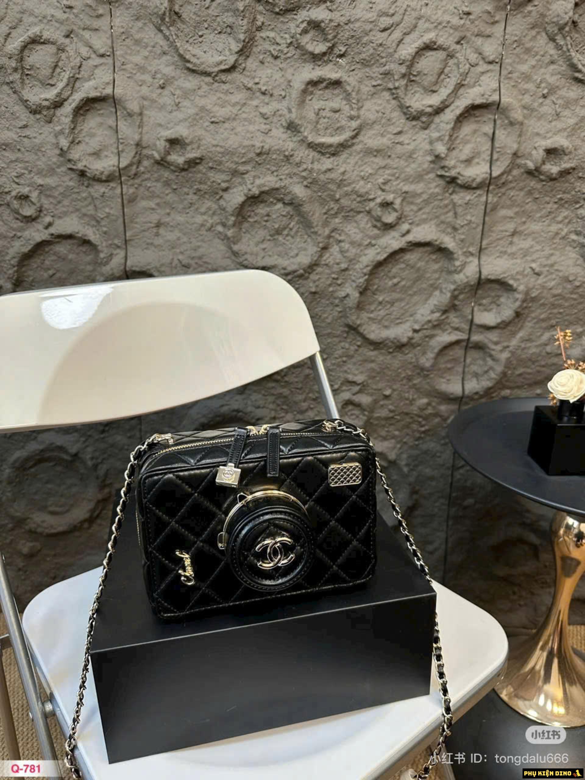 Túi Chanel Camera Da Lambskin Black Túi Chanel Camera Da Lambskin Black